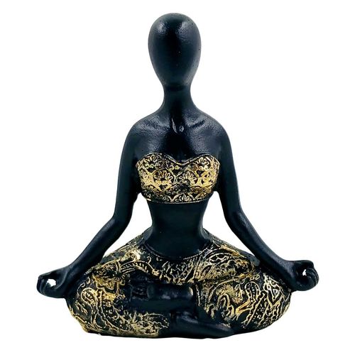 Estátua Yoga 9,5x12,5cm em Resina Megagift
