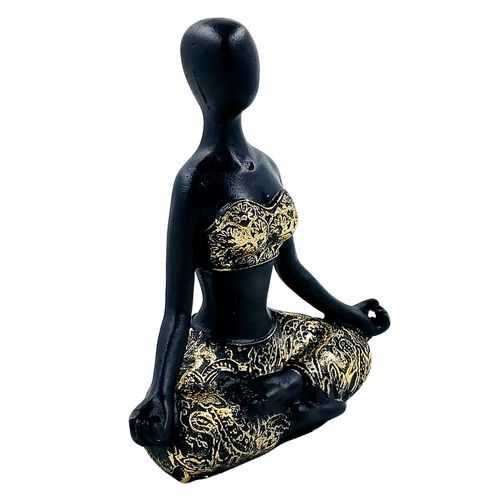 Estátua Yoga 9,5x12,5cm em Resina Megagift