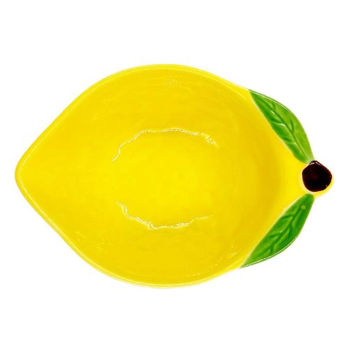 Bowl Limão 10x3,5cm em Cerâmica Lila Cosméticos