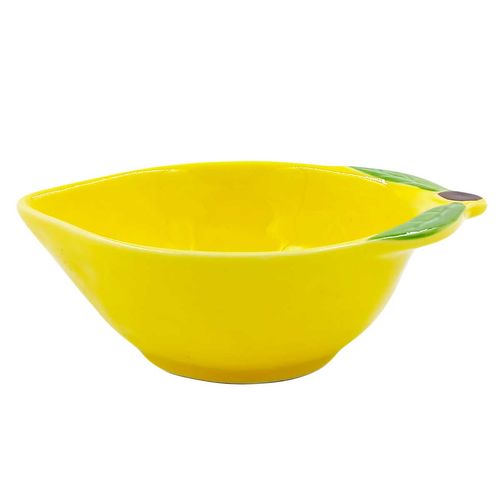 Bowl Limão 10x3,5cm em Cerâmica Lila Cosméticos