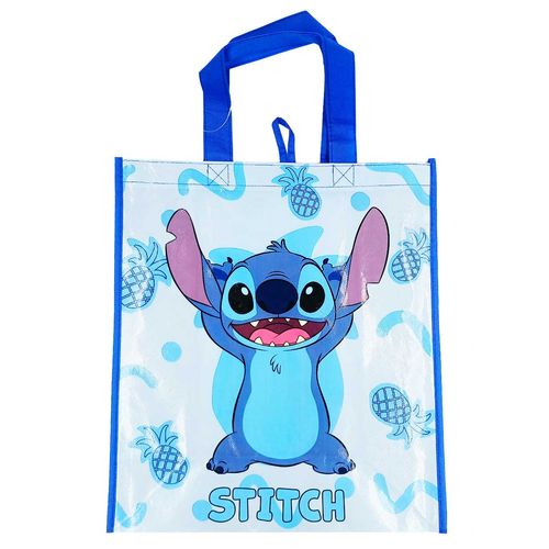 Sacola Reutilizável Stitch 35x39cm em Plástico Taimes