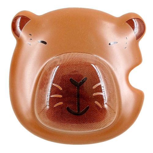 Caneca Capivara C/ Colher 420ml em Cerâmica Lila Cosméticos