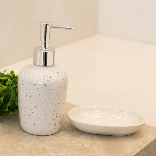 Kit Banheiro Dots 2 Peças em Cerâmica Wolff