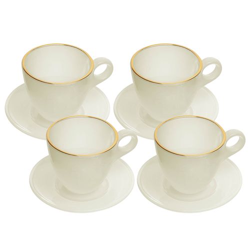Jogo de Xícaras Milk 170ml 8 Peças em Vidro Wolff