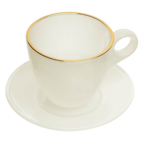 Jogo de Xícaras Milk 170ml 8 Peças em Vidro Wolff