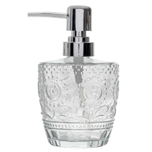 Porta Sabonete Liquido Unflower 330ml em Vidro Wolff