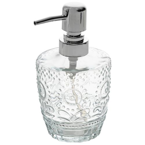 Porta Sabonete Liquido Unflower 330ml em Vidro Wolff