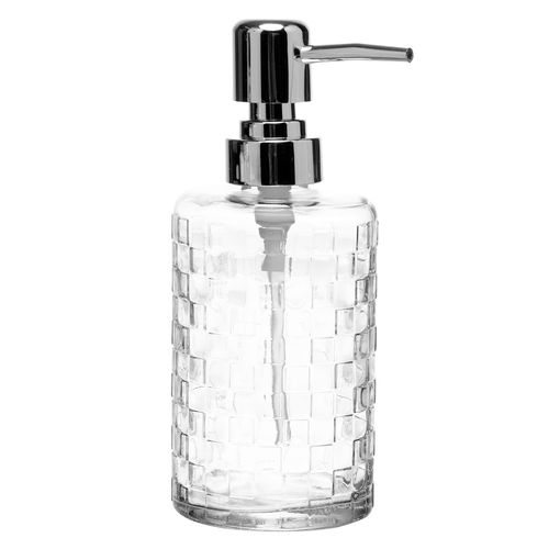 Porta Sabonete Liquido Mosaic 330ml em Vidro Wolff