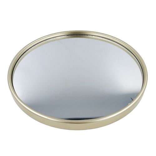 Bandeja Espelhada Redonda 19,8cm em Vidro Interponte