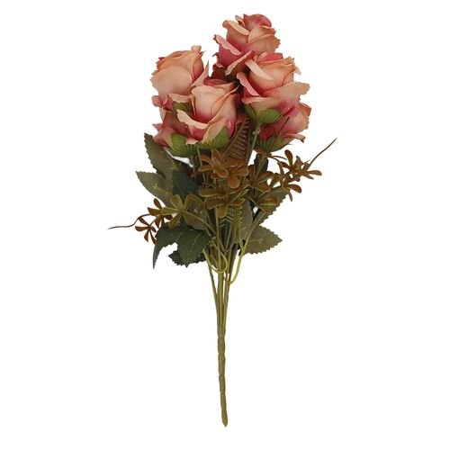 Buquê de Rosas Artificial 33cm em Plástico Bella Garden