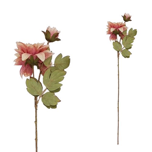 Haste Dália Outonal Artificial 59cm em Plástico Bella Garden