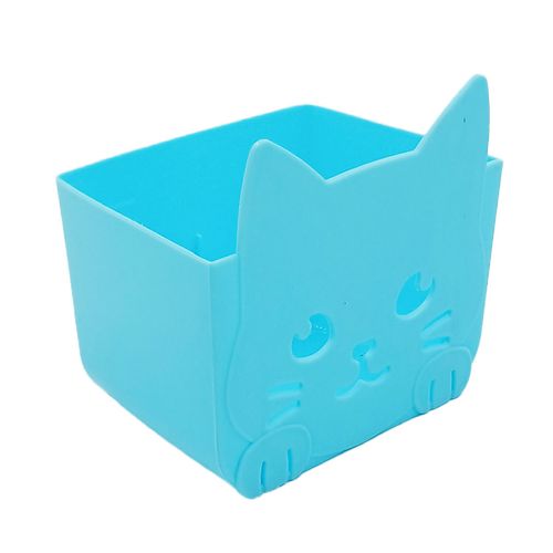 Organizador Multiuso Gatinho 9x9,5cm em Plástico Interponte