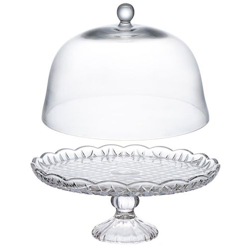 Boleira Brusque C/ Pé 31cm em Vidro Hauskraft