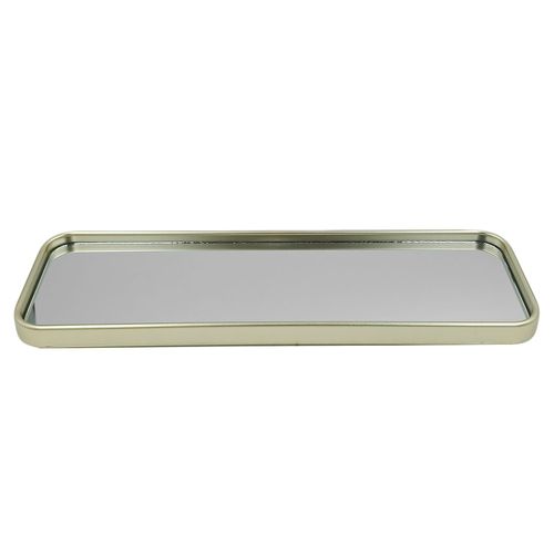 Bandeja Espelhada Retangular 29,8x10cm em Vidro Interponte