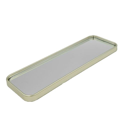 Bandeja Espelhada Retangular 29,8x10cm em Vidro Interponte