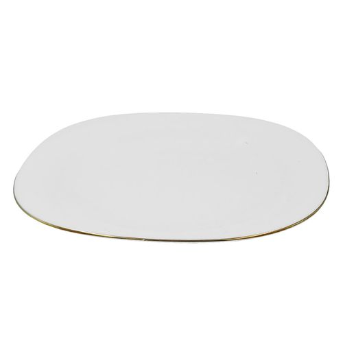 Prato P/ Sobremesa Square 21,5cm em Vidro NewWay