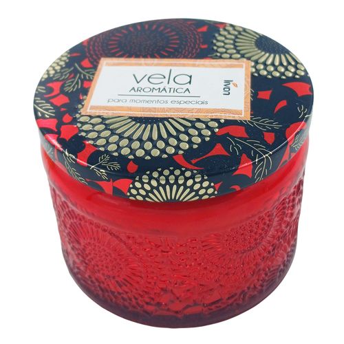 Vela Aromática Decorativa 7x5cm em Vidro Livon