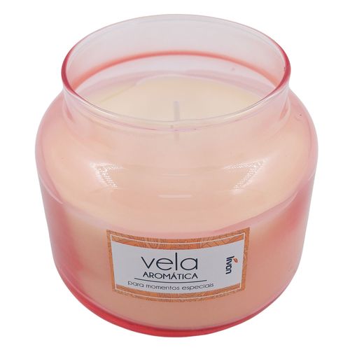 Vela Aromática C/ Suporte 9x8cm em Vidro Livon