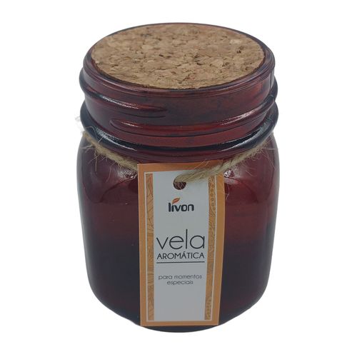 Vela Aromática C/ Suporte 8x5cm em Vidro Livon