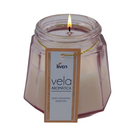 Vela Aromática Decorativo 7x7cm em Vidro Livon