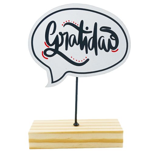 Placa de Mesa Decorativa 20x15cm em MDF Livon