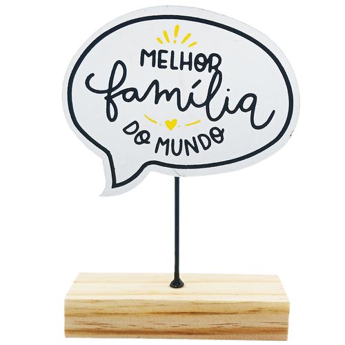 Placa de Mesa Decorativa 20x15cm em MDF Livon