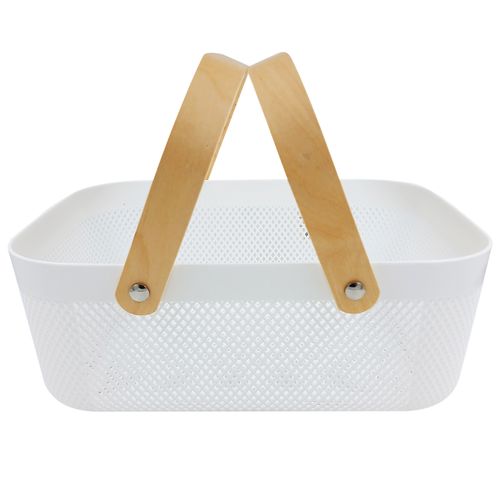 Cesto Organizador C/ Alça 33x13cm em Plástico Livon