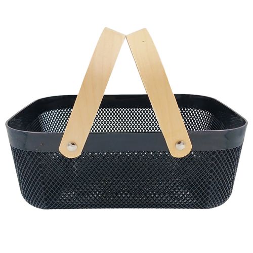 Cesto Organizador C/ Alça 33x13cm em Plástico Livon