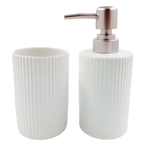 Kit Banheiro Linea 2 Peças em Cerâmica Tokyo Design