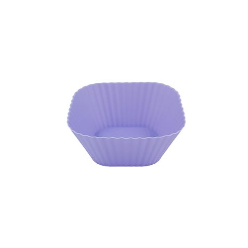Jogo de Forma P/ Cupcake Quadrada 6 Peças 3x7cm em Silicone Fu Xing