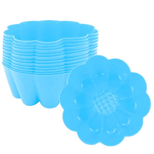 Jogo de Forminhas Flor 12 Peças 5x3cm em Silicone Top Útil