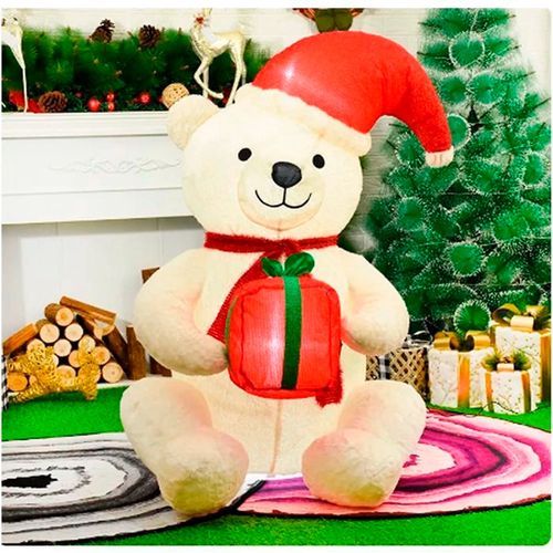 Urso Polar Inflável 120cm em Poliéster Fartex