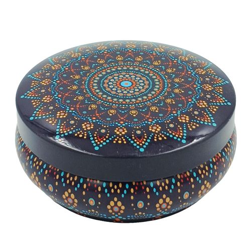 Porta Joias Estampada 9x3,5cm em Metal Youbai