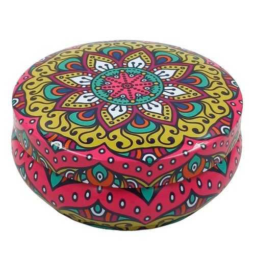 Porta Joias Estampada 9x3,5cm em Metal Youbai