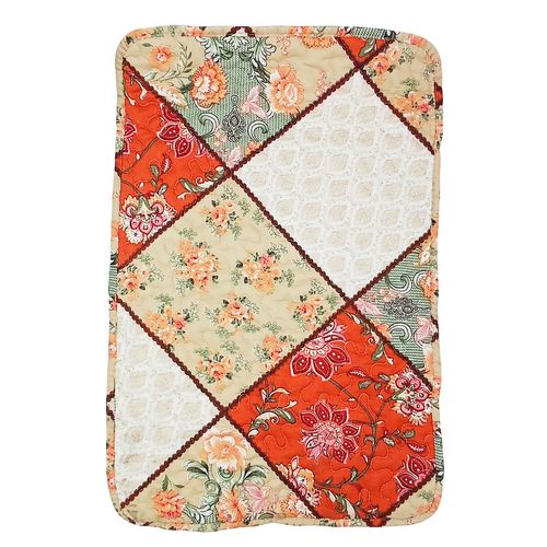 Tapete Estampado Floral 50x60cm em Poliéster Multiart