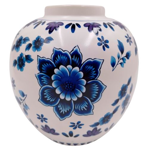 Vaso Floral Decorativo 16,5cm em Porcelana Brascontinental