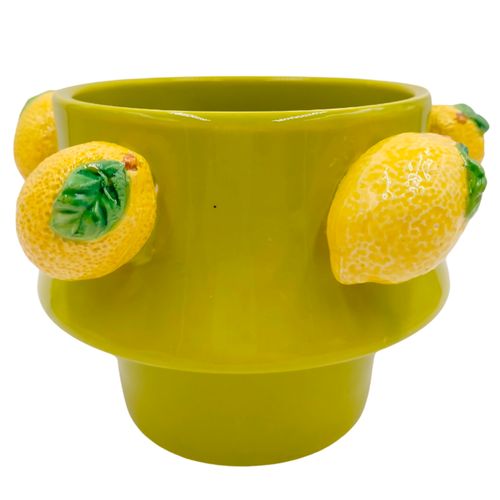 Vaso Limão Siciliano 17cm em Porcelana Brascontinental