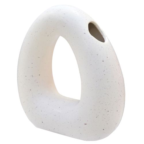 Vaso Curve Triangle 18x19cm em Porcelana Brascontinental