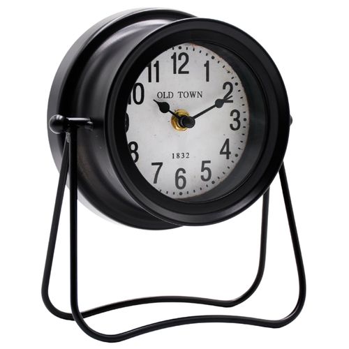Relógio de Mesa Decorativo 19cm em Metal Brascontinental