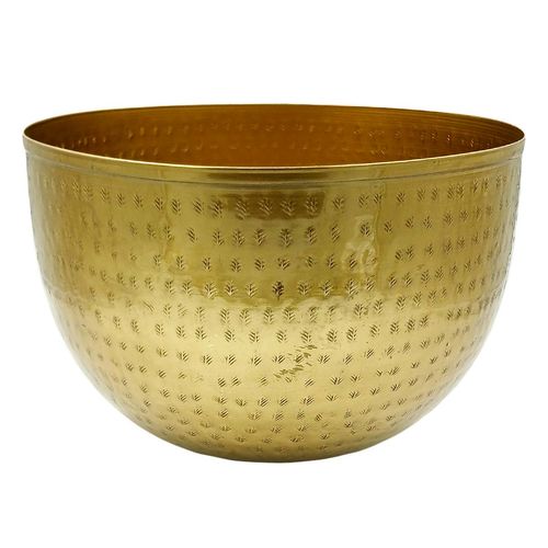 Vaso Cachepot Lily 17cm em Metal Brascontinental