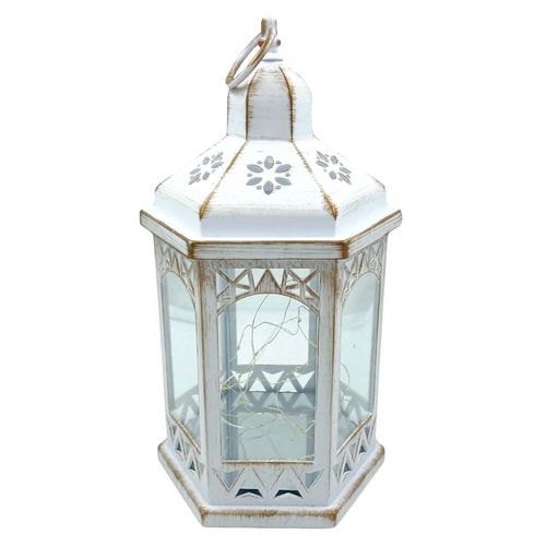 Lanterna Capela C/ Fio LED 35cm em Metal Brascontinental
