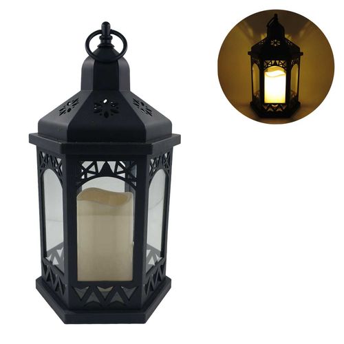 Lanterna C/ Vela LED 35cm em Plástico Brascontinental