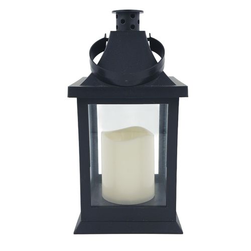 Lanterna C/ Vela LED 22cm em Plástico Brascontinental