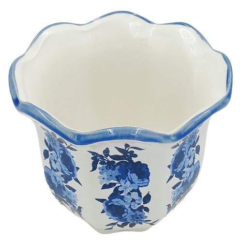 Vaso Floral Decorativo 13cm em Porcelana Brascontinental