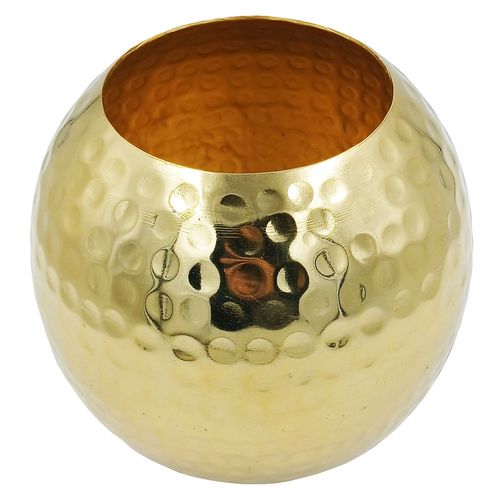 Vaso Redondo 16x14cm em Alumínio Brascontinental