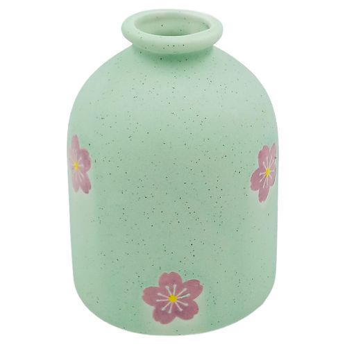Vaso Flor de Cerejeira 7x9cm em Cerâmica Brascontinental
