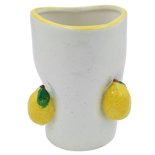 Vaso Limão Siciliano 14x14,9cm em Porcelana Brascontinental