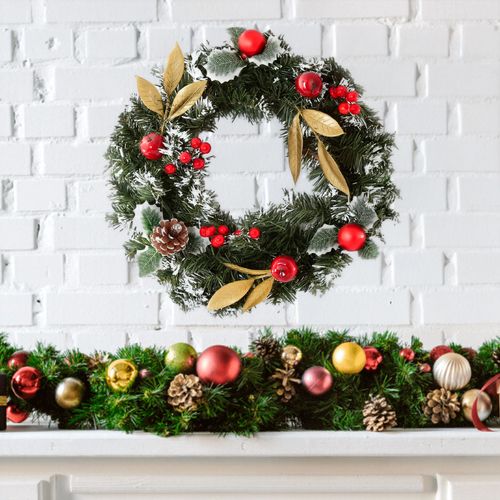 Guirlanda Natalina Decorativa 40cm em Plástico Wincy