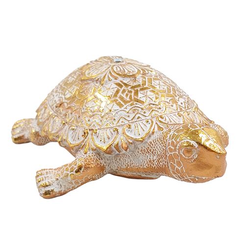 Tartaruga Decorativa 13cm em Resina Youbai
