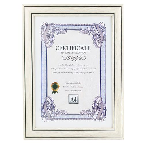 Quadro Certificado A4 21x29,8cm em MDF Megagift